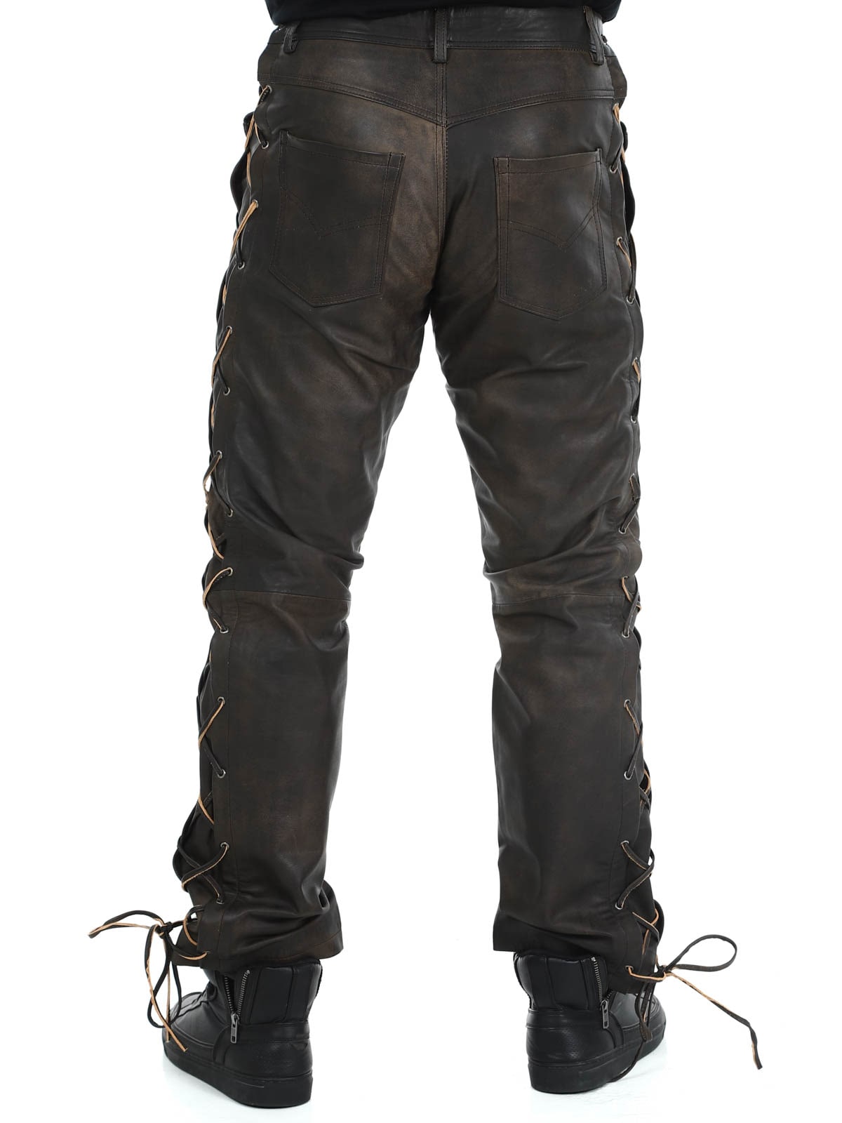 -RD Premium Nitro Skinnbukse - Rød-RD Premium Nitro leather pants brown_7.jpg