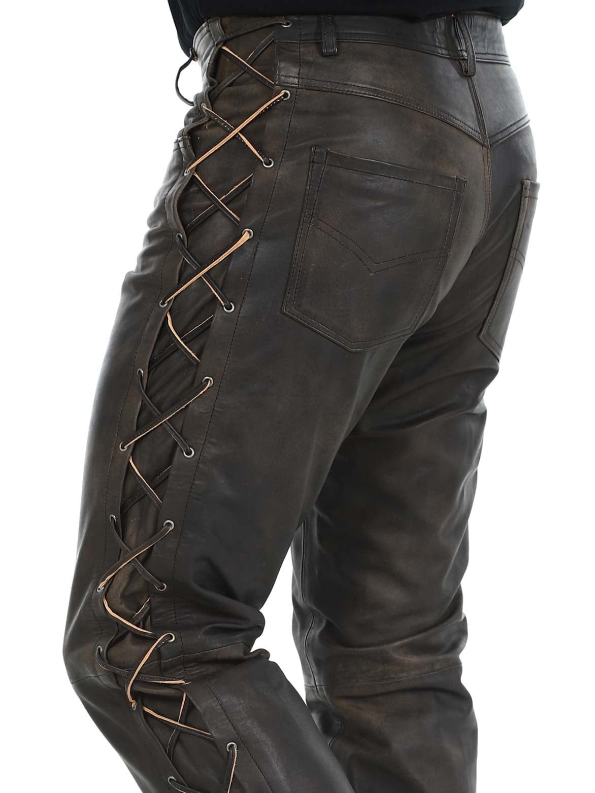 -RD Premium Nitro Skinnbukse - Rød-RD Premium Nitro leather pants brown_8.jpg