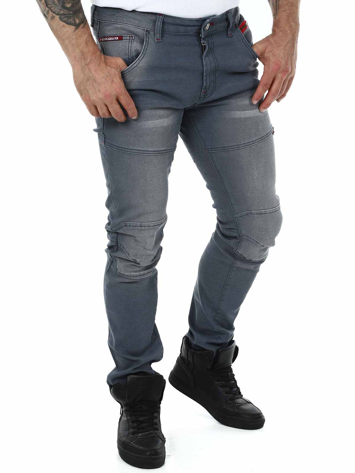 Alonzo Cipo Baxx Jeans - Grey_2.JPG