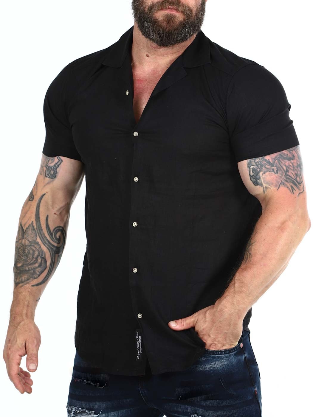 Coastal Short sleeve Shirt Black_4.jpg