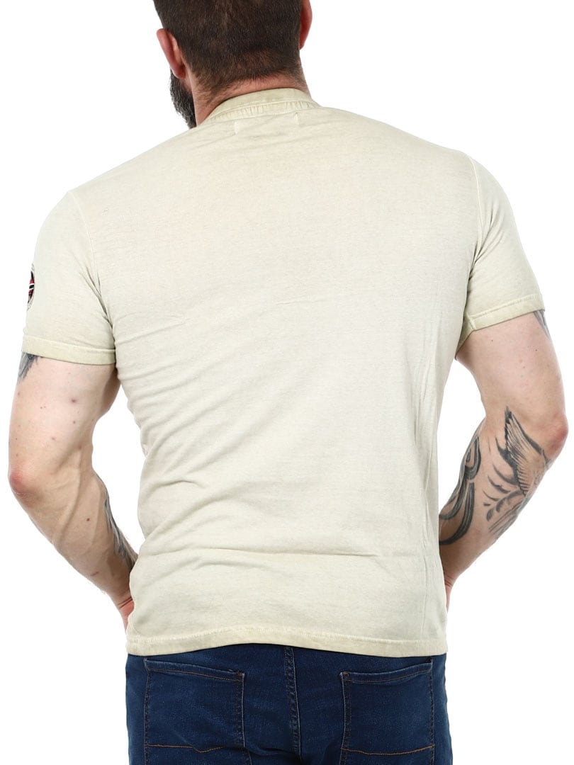 Geo Norway Vneck Tshirt Beige_5.jpg