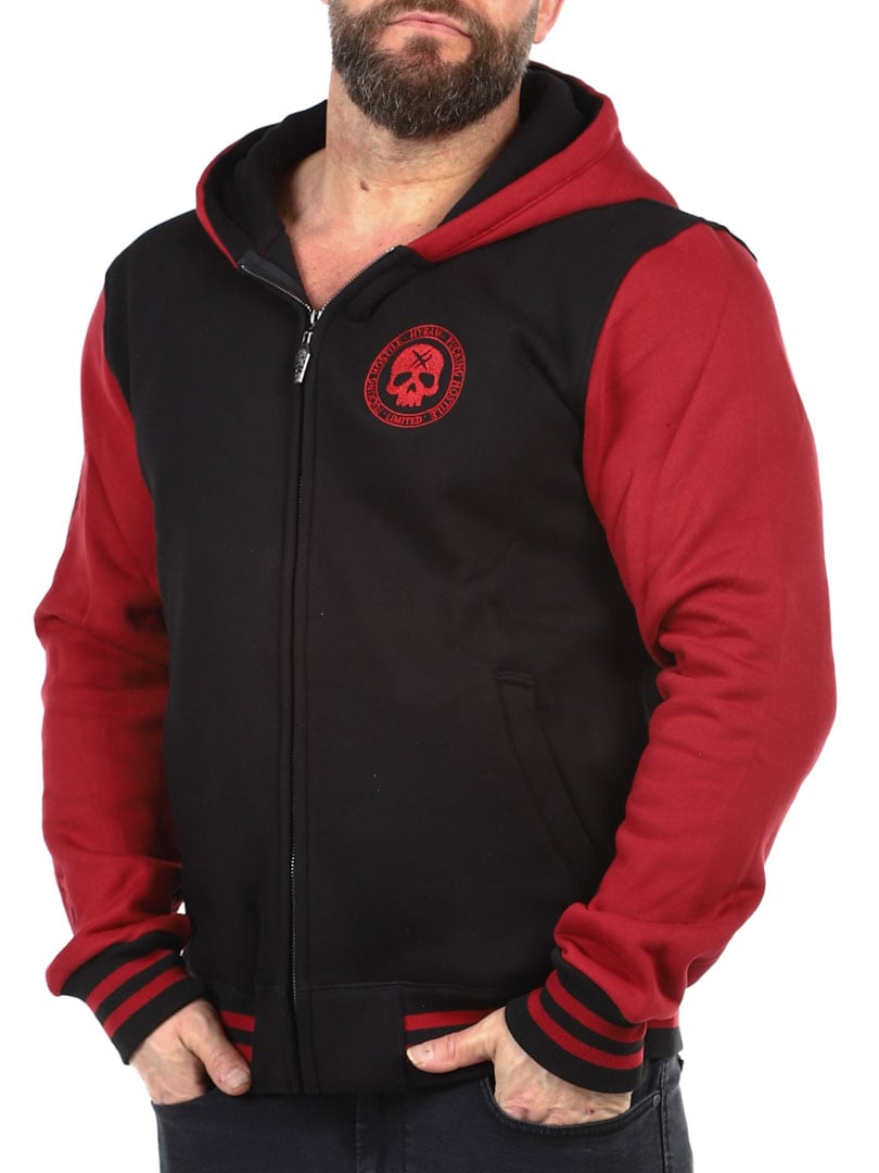 Hyraw Red Skull Zip Red_2.jpg