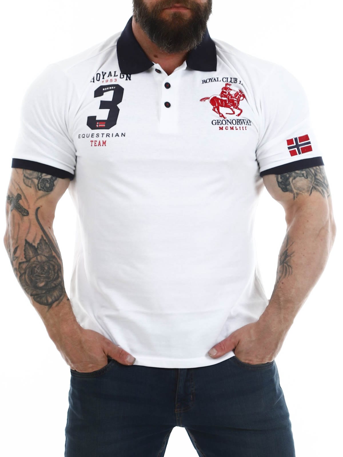 KLUB GEO NORWAY Polo WHITE_1.jpg