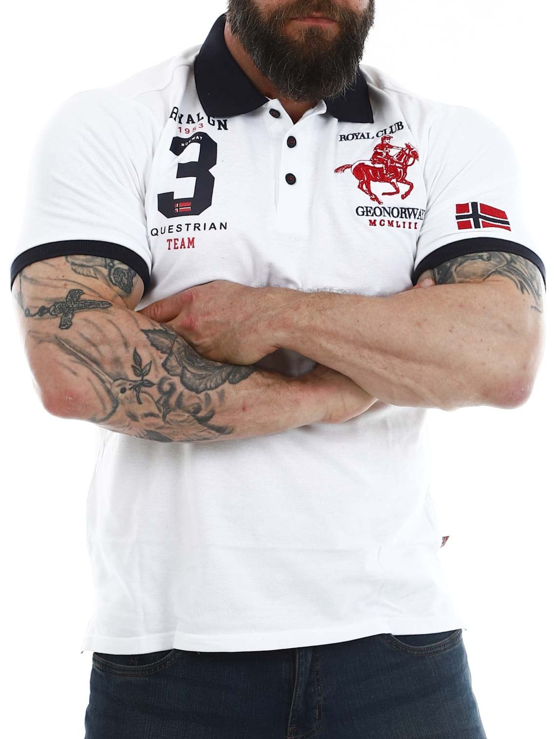 KLUB GEO NORWAY Polo WHITE_4.jpg