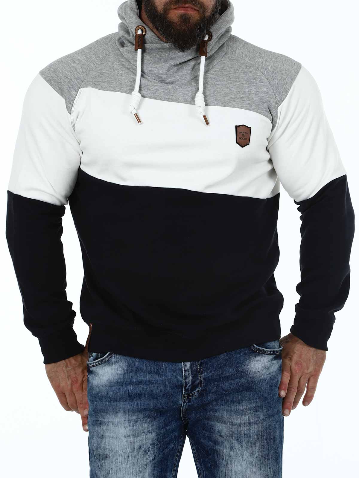 Pessac Indicode Hoodie Black White Grey_4.JPG