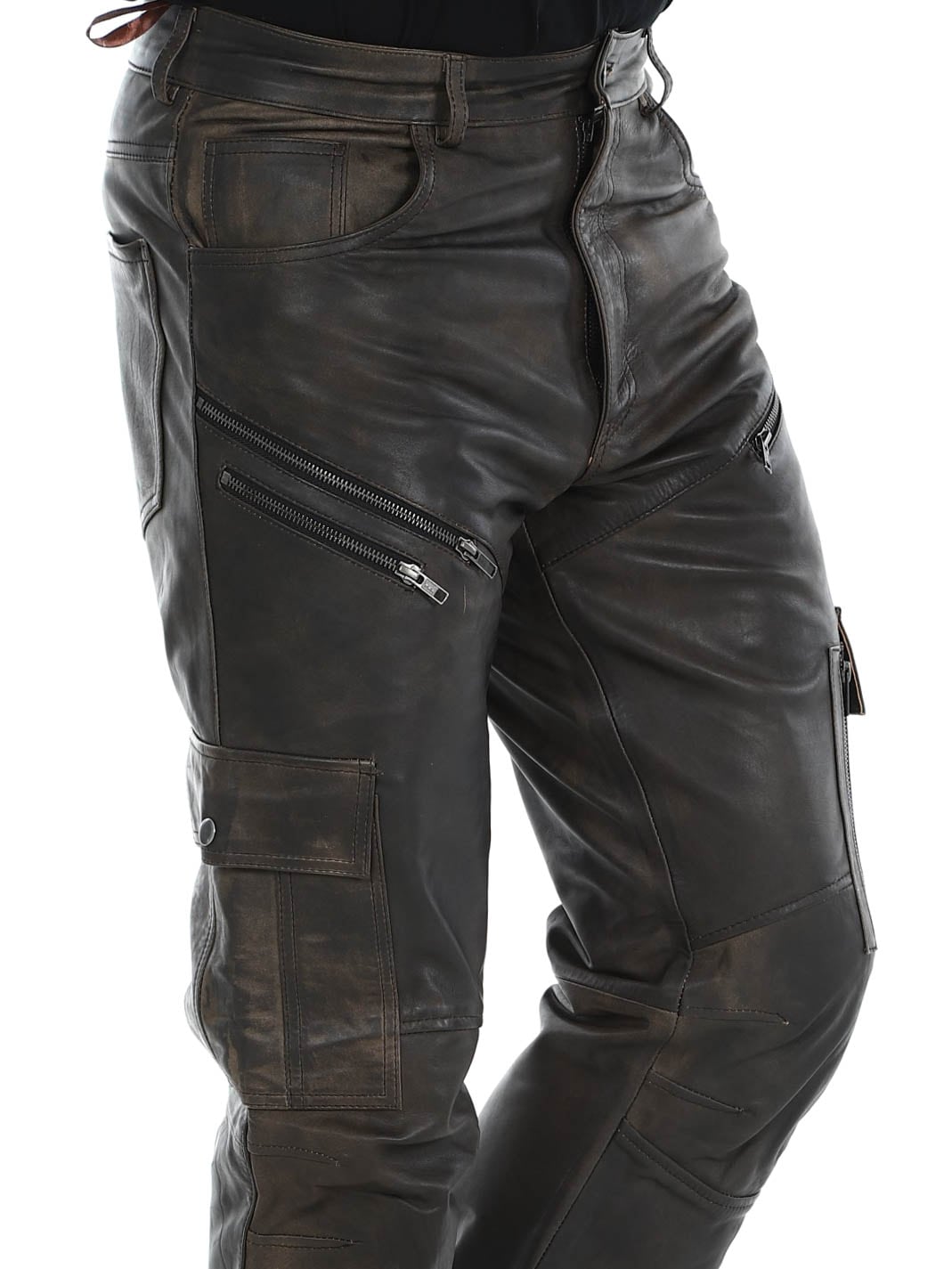 RD Salvatoro Leather Pants Brown-RD Premium Nitro Skinnbukse - Rød-RD Premium Nitro leather pants brown_4.jpg