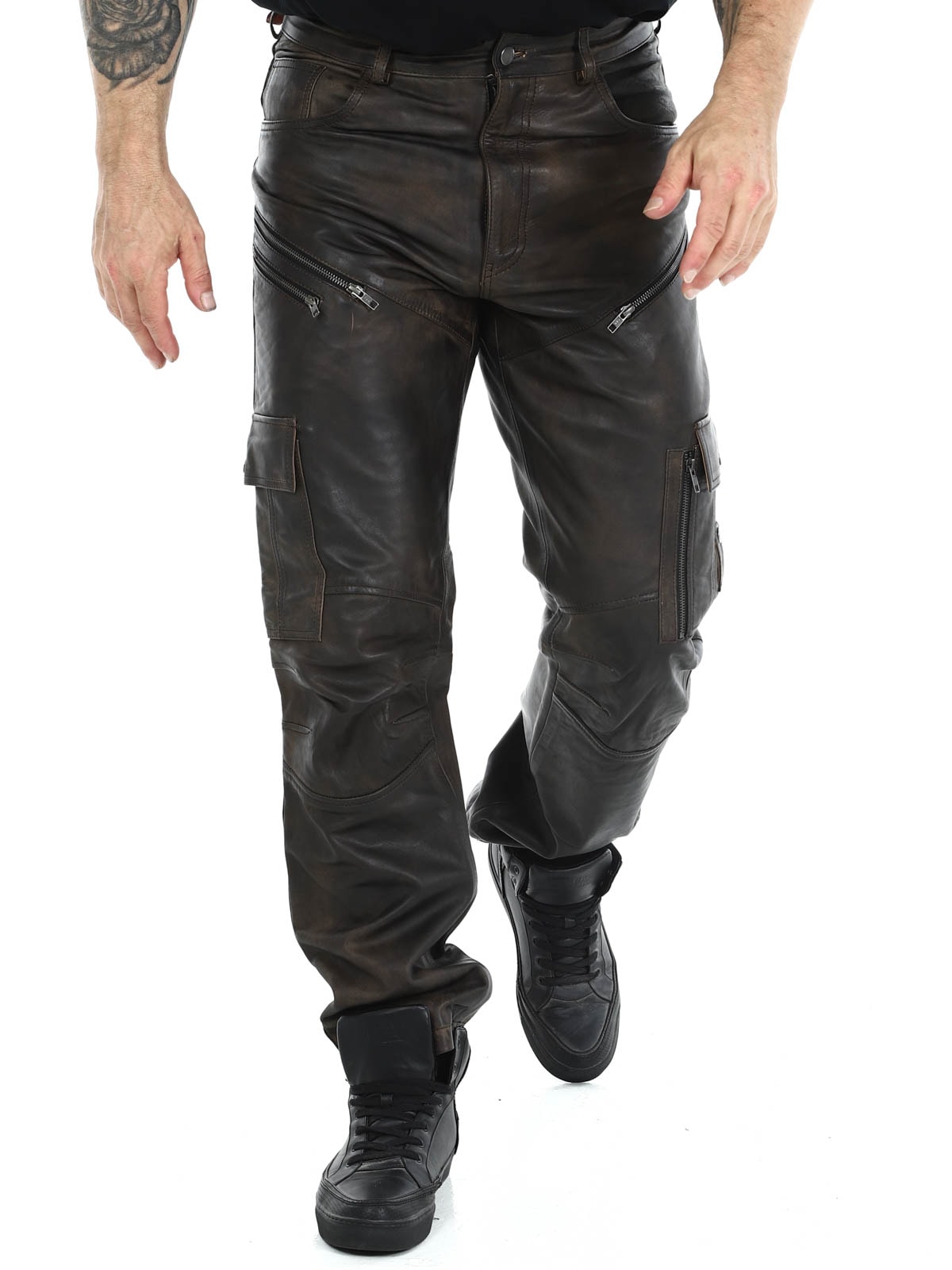 RD Salvatoro Leather Pants Brown-RD Premium Nitro Skinnbukse - Rød-RD Premium Nitro leather pants brown_9.jpg