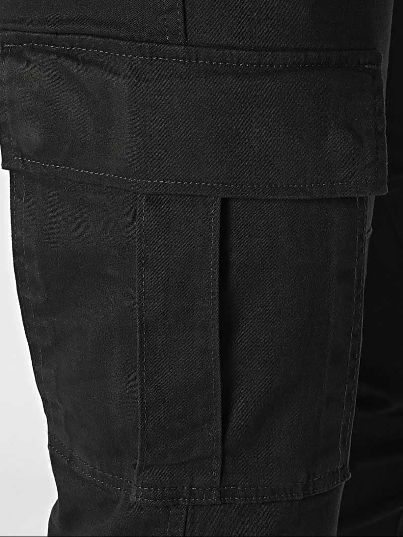 Rebel Michael Slim Cargo Bukse  Black_4.jpg