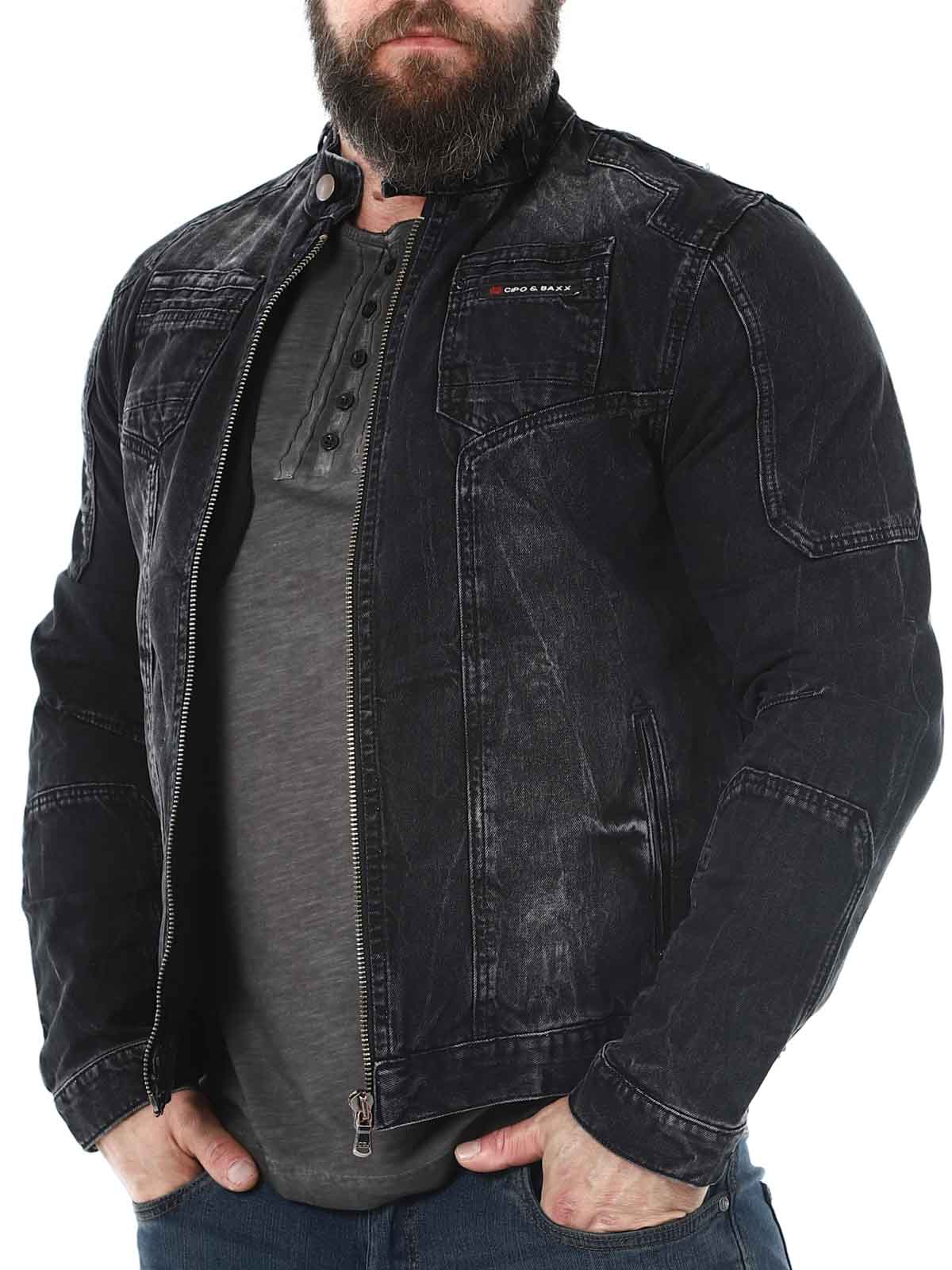 ewell Cipo  Baxx Jeans jacket Black_2.jpg