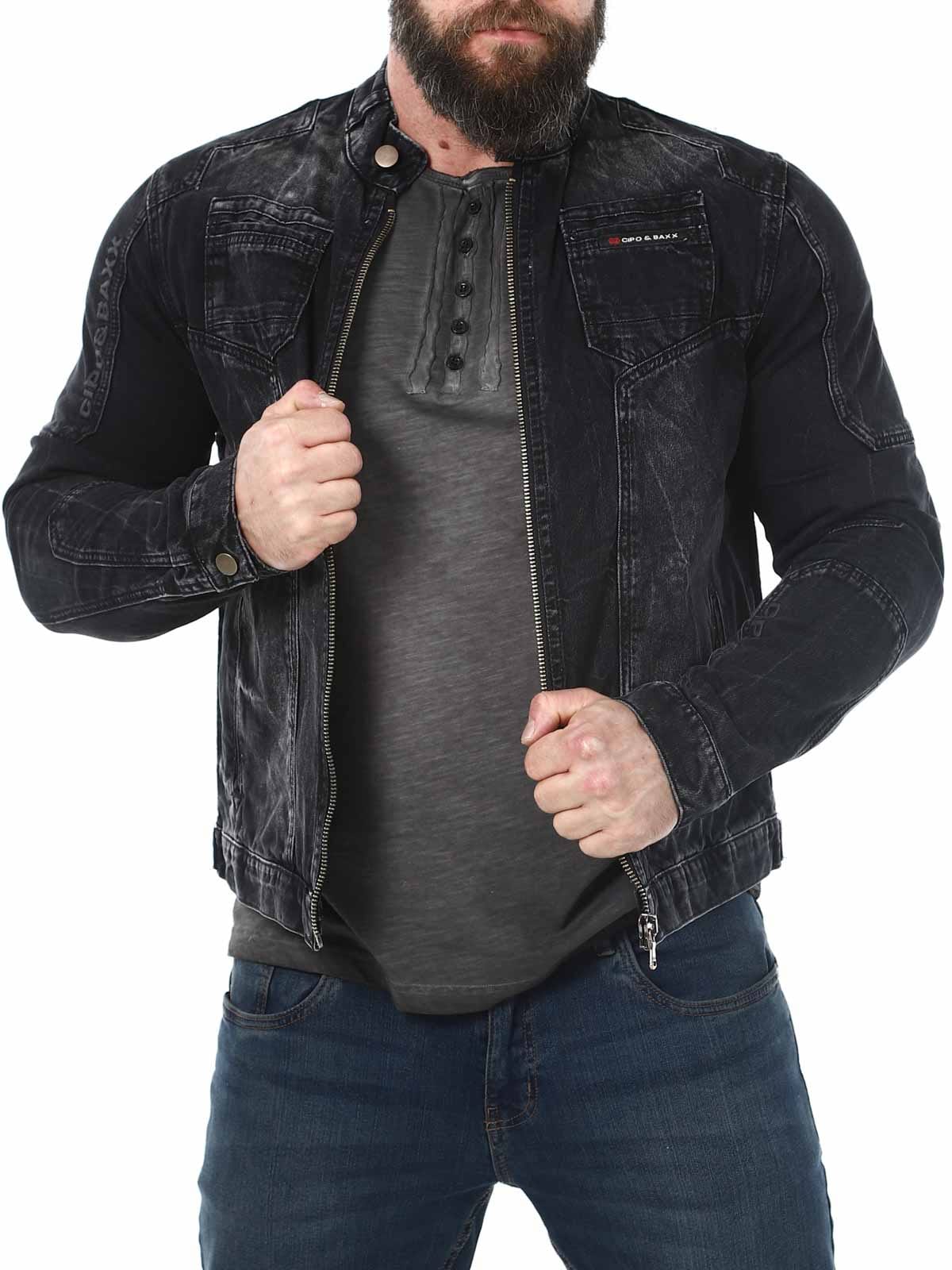 ewell Cipo  Baxx Jeans jacket Black_4.jpg